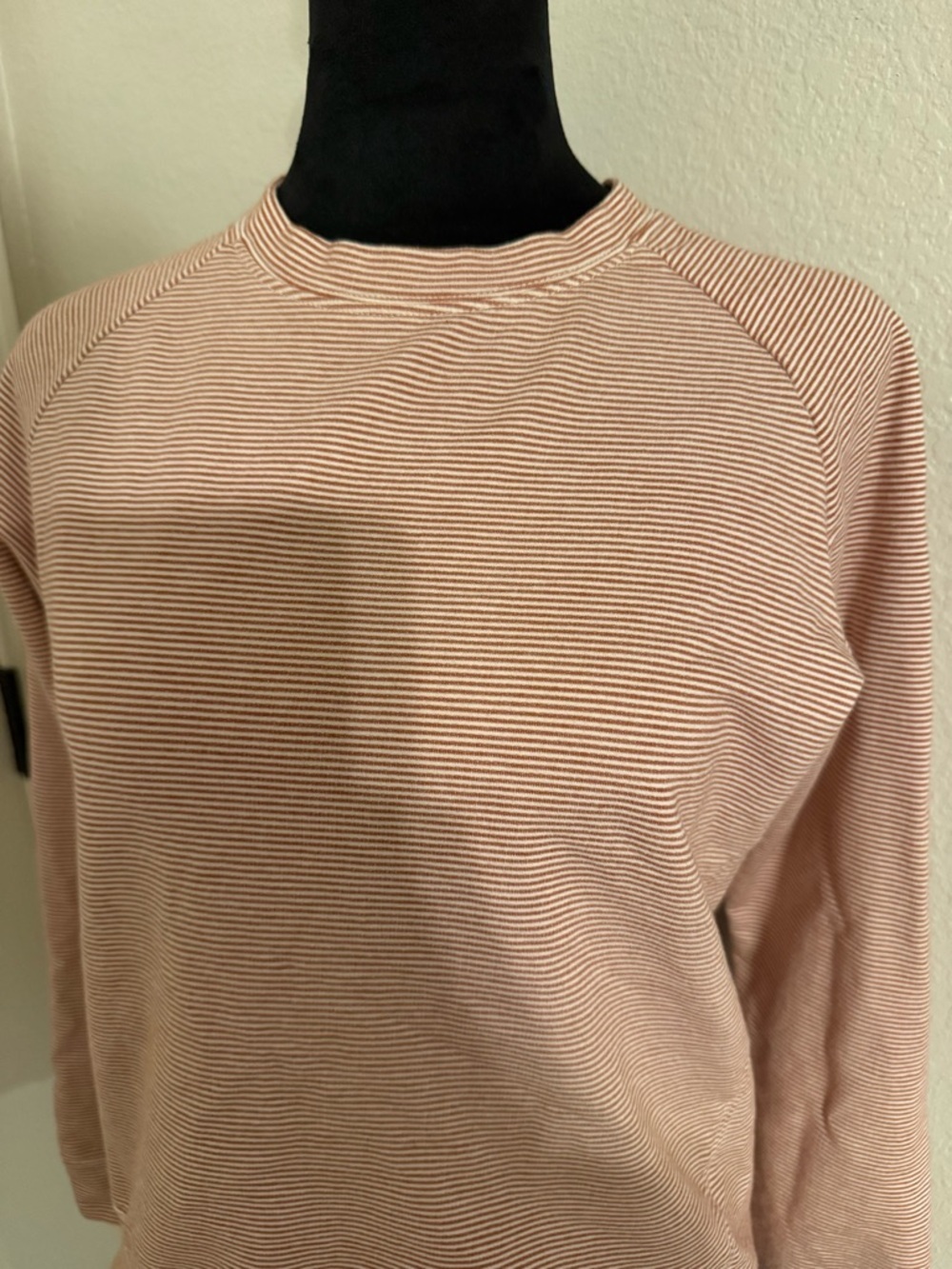 Thread & Supply Red and White Striped Long Sleeve Tee - Picture 3 of 6